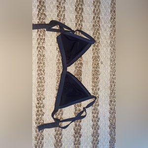 black and grey bikini top